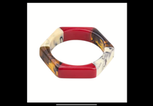 Load image into Gallery viewer, &#39;Vibrant Octagon Bangles&#39; Single color or 5pc Set
