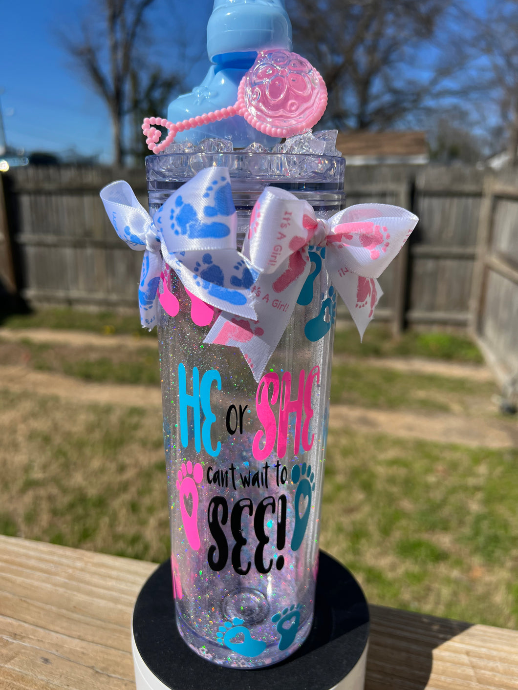 'Oooooh Baby' Gender Reveal Tumbler