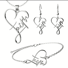 Load image into Gallery viewer, &#39;Faith&#39; 3pc Necklace Set
