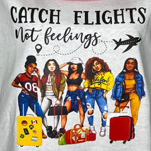 Load image into Gallery viewer, &#39;Catch Flights&#39; Tee Red Visor
