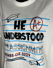 Load image into Gallery viewer, &#39;2024 Assignment&#39; Graduation Tee
