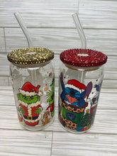 Load image into Gallery viewer, Christmas Character Glass Drinkware
