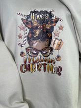 Load image into Gallery viewer, &#39;Melanin Christmas&#39; Long Sleeve Sweater
