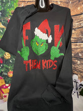 Load image into Gallery viewer, &#39;FK Them Kids&#39; Grinch Long Sleeve Shirt
