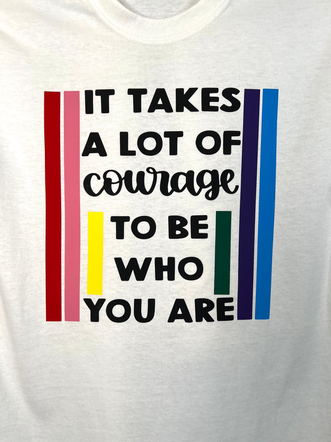 PRIDE Courage and Happy AF Vibrant Tee