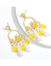 Load image into Gallery viewer, Felisha&#39;s Box &#39;Lemonade&#39; Dangle Earrings
