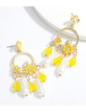 Load image into Gallery viewer, Felisha&#39;s Box &#39;Lemonade&#39; Dangle Earrings
