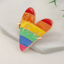 Load image into Gallery viewer, Vibrant Rainbows &#39;Tri-Love&#39; 3pc Brooch Set
