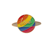 Load image into Gallery viewer, Vibrant Rainbows &#39;Tri-Love&#39; 3pc Brooch Set
