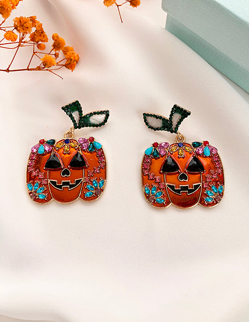 Felisha's Box 'Jacqae`' Pumpkin Dangle Earrings